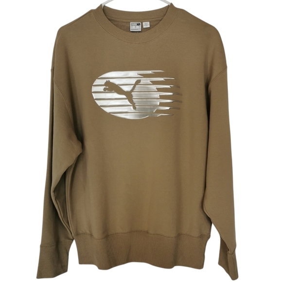 NWT Puma NYC Crew Neck Relaxed Fit Tan Sweatshirt - Sz S Open To Offers - Picture 2 of 10